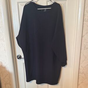 Navy Sweatshirt Dress